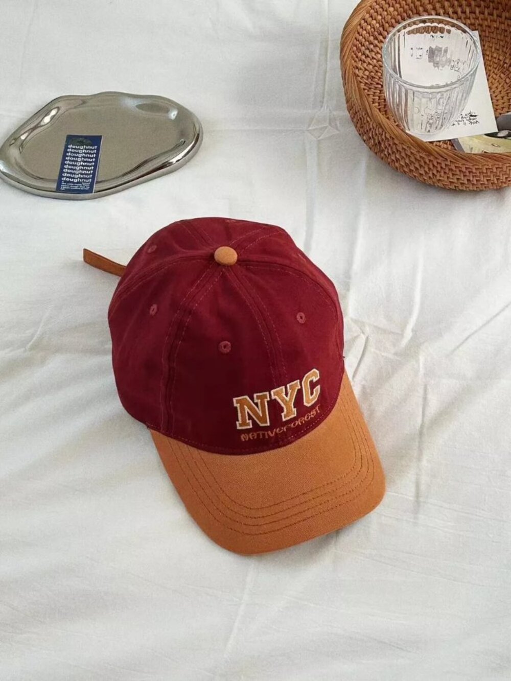 Letter Embroidered Baseball Cap - Picture 5 of 7
